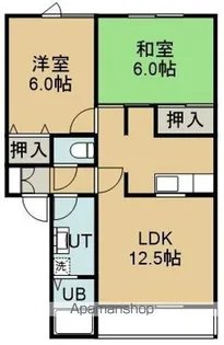 トータス西桔梗C【2階】の間取り